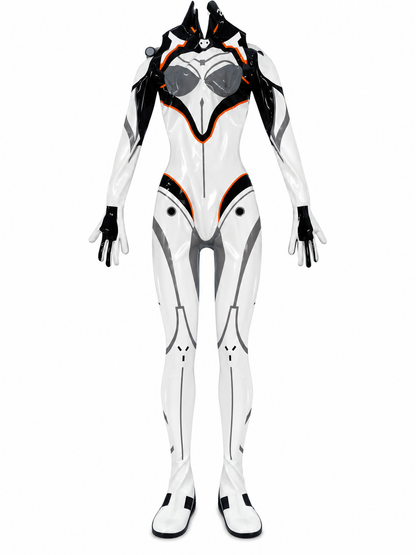 Custom Game-Inspired Latex Combat Suit