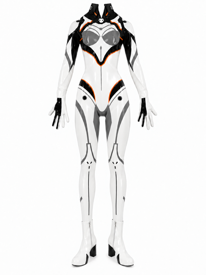 Custom Game-Inspired Latex Combat Suit