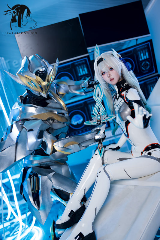 Custom Game-Inspired Latex Combat Suit
