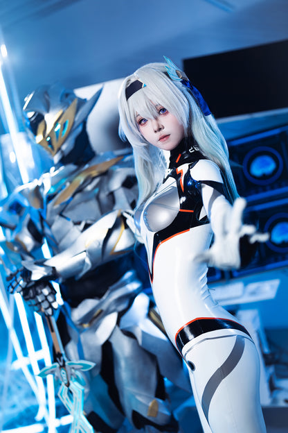 Custom Game-Inspired Latex Combat Suit