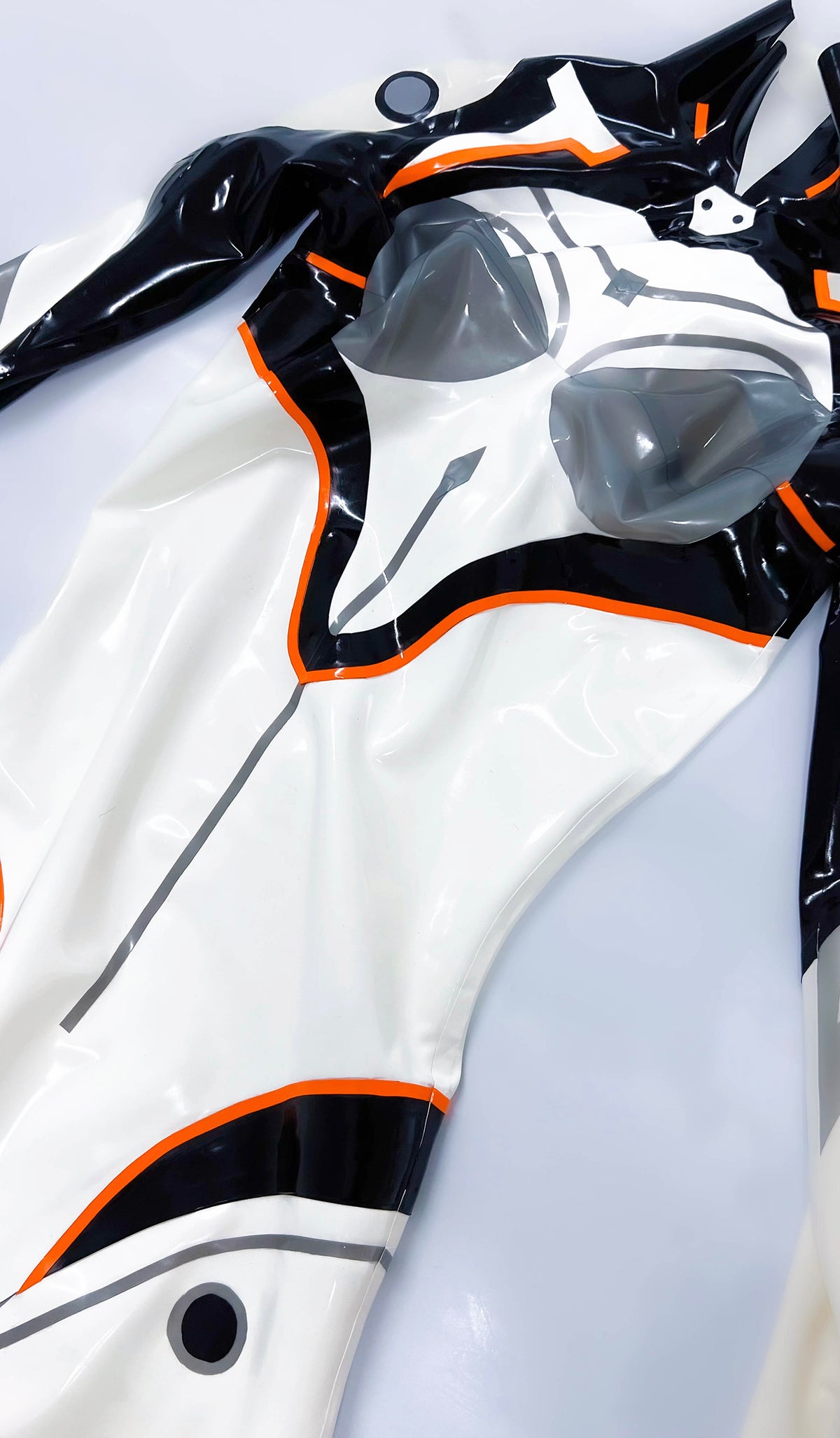 Custom Game-Inspired Latex Combat Suit