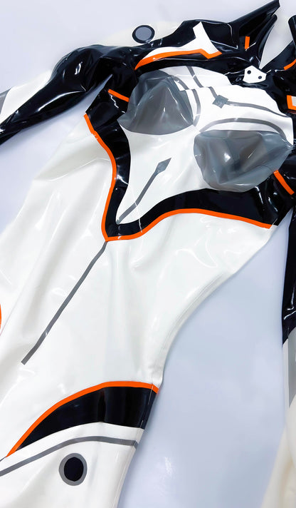 Custom Game-Inspired Latex Combat Suit