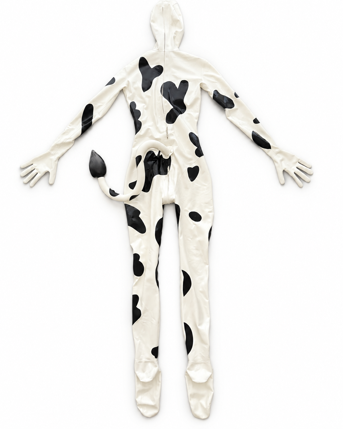 Custom Cow-Print Latex Cosplay Suit