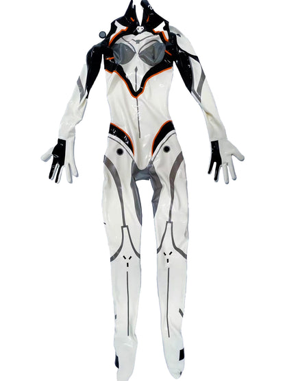 Custom Game-Inspired Latex Combat Suit