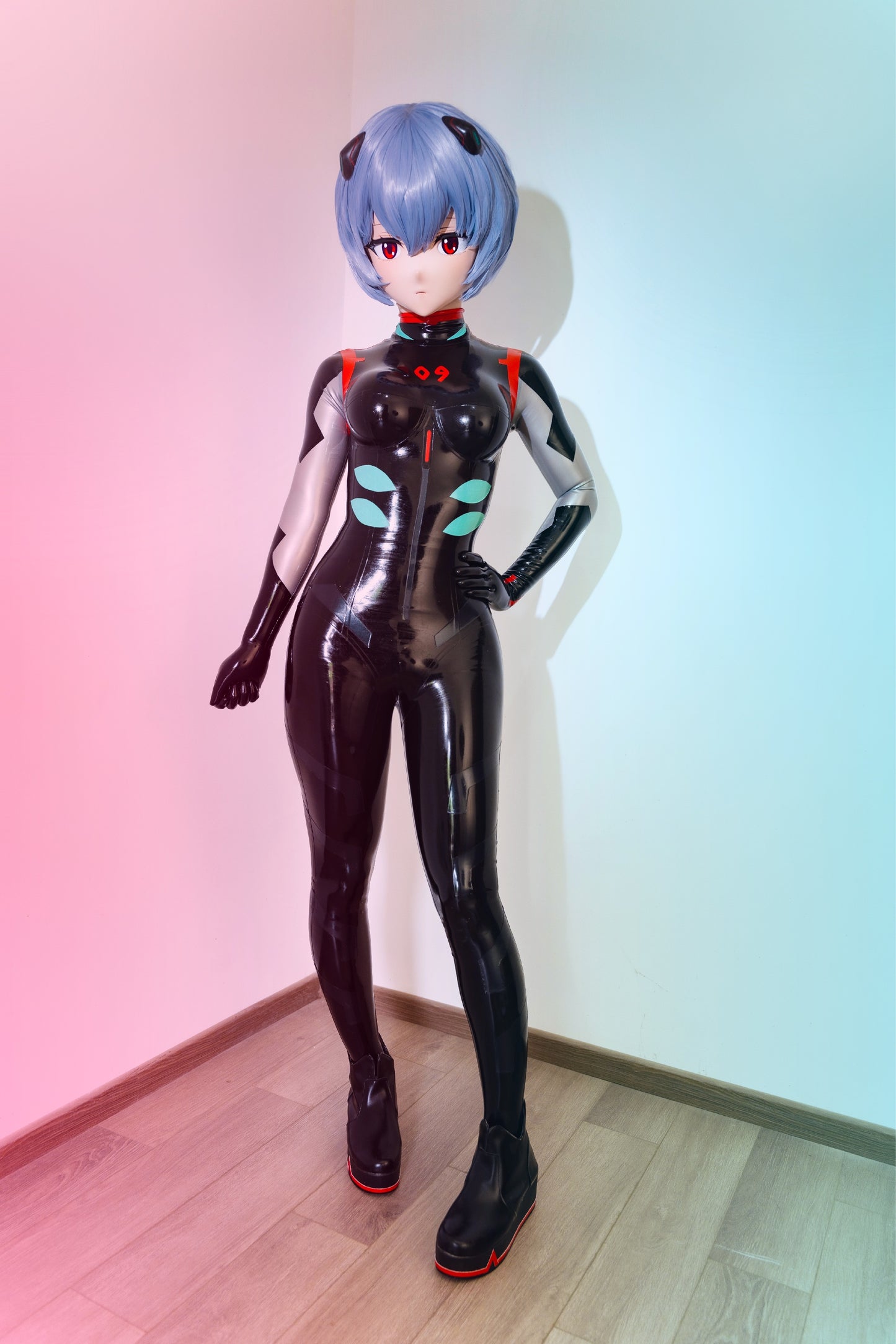 cosplay latex suit