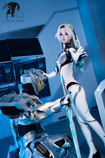 Custom Game-Inspired Latex Combat Suit